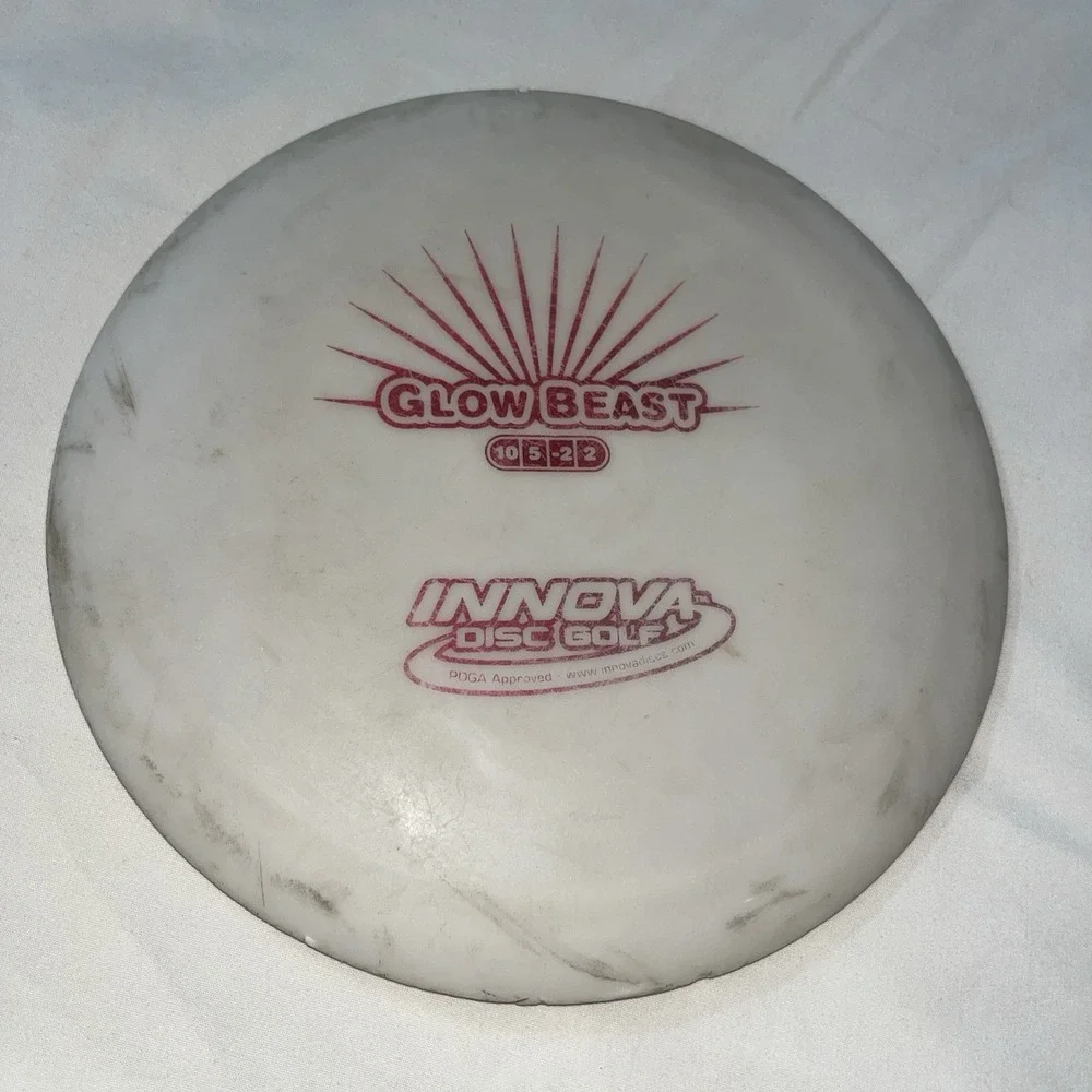 Innova Disc Golf Glow DX Beast Disc Gently Used 171 G (slightly Warped)‎ Rare